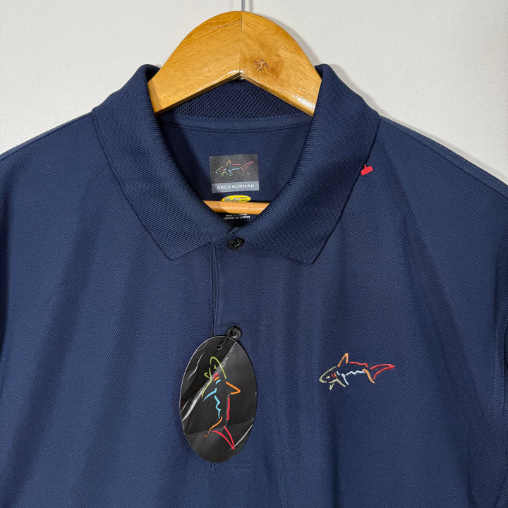 GREG NORMAN SPORT POLO TSHIRT BRAND NEW BLUE COLOUR