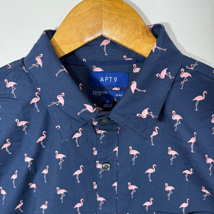 APT.9 HALF SLEEVES COTTON SHIRT