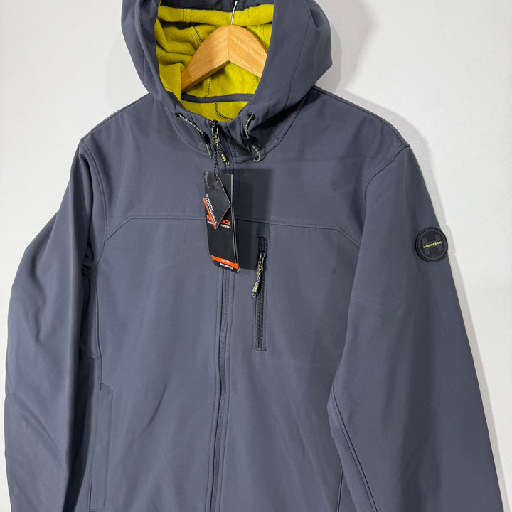 HAWK &CO SOFT SHELL JACKET WITH HOOD