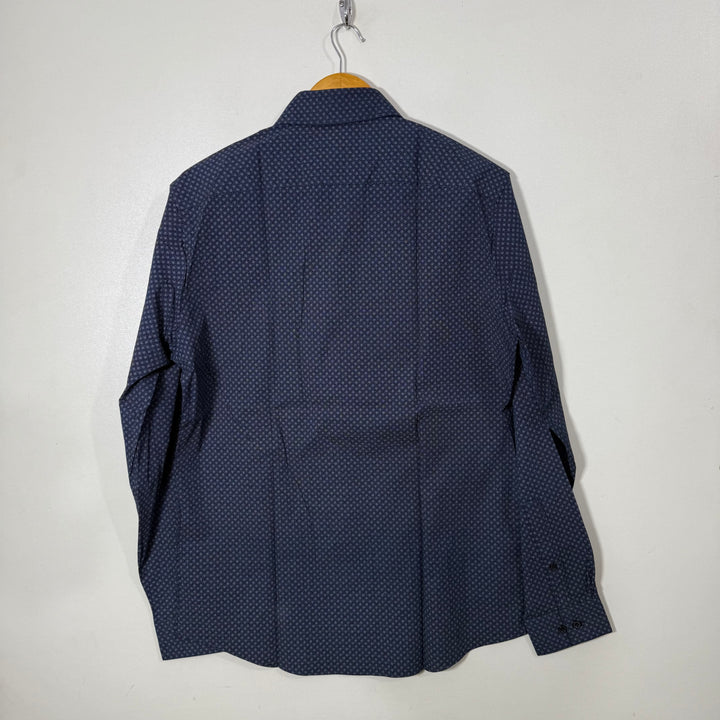 APT.9 SLIM FIT PREMIER FLEX CASUAL COTTON SHIRT WITH STRETCH
