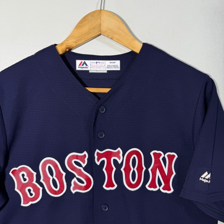 MAJESTIC LOOSE FIT COOL BASE BASEBALL TSHIRT BLUE COLOUR