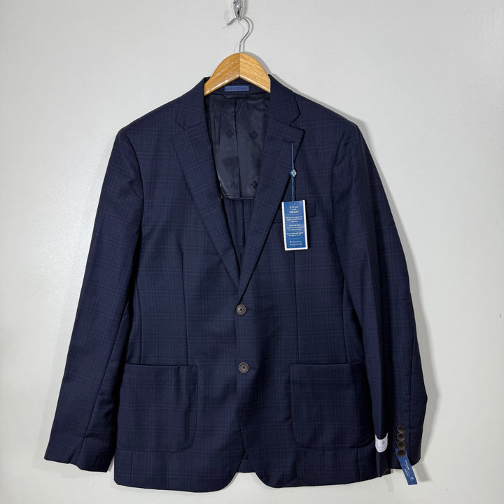 RYAN SEACREST MODERN FIT WOOL CHECKERED BLAZER BRAND NEW