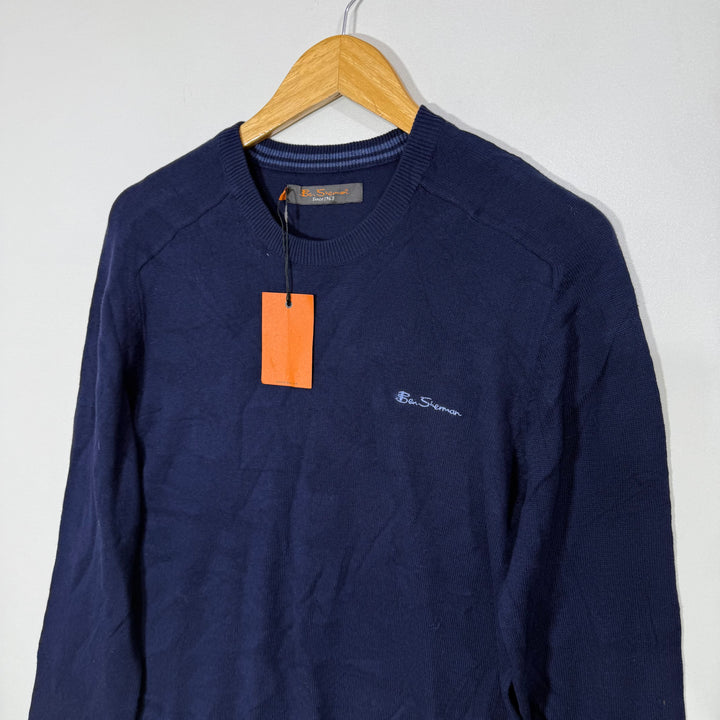 BEN SHERMAN COTTON SWEATER BRAND NEW BLUE COLOUR