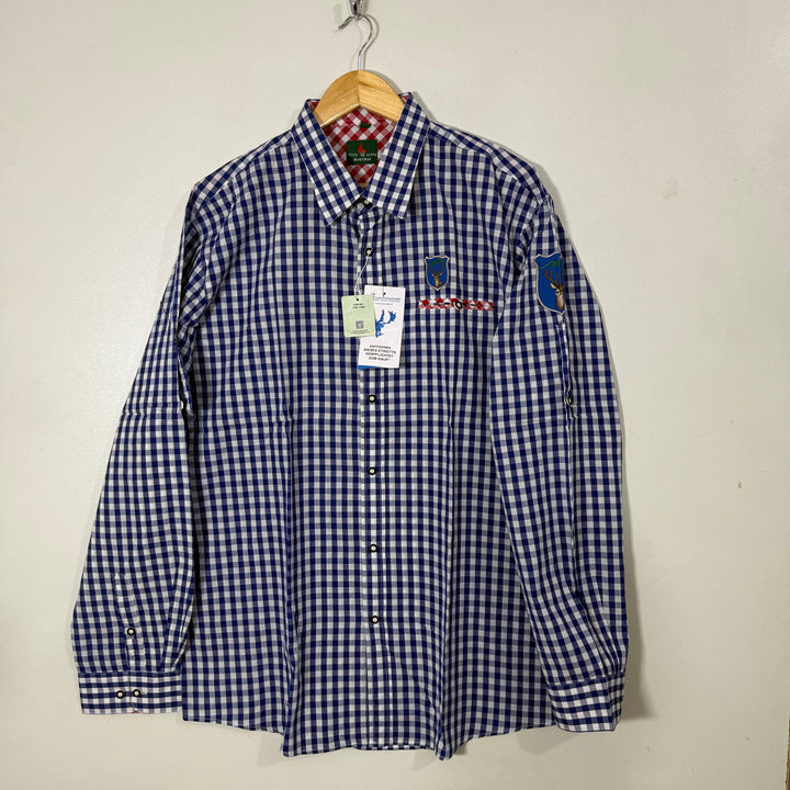 KITZO ALPEN CHECKERED COTTON SHIRT BRAND NEW