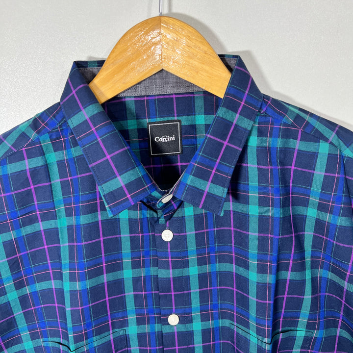 CORCINI CASUAL CHECKERED SHIRT