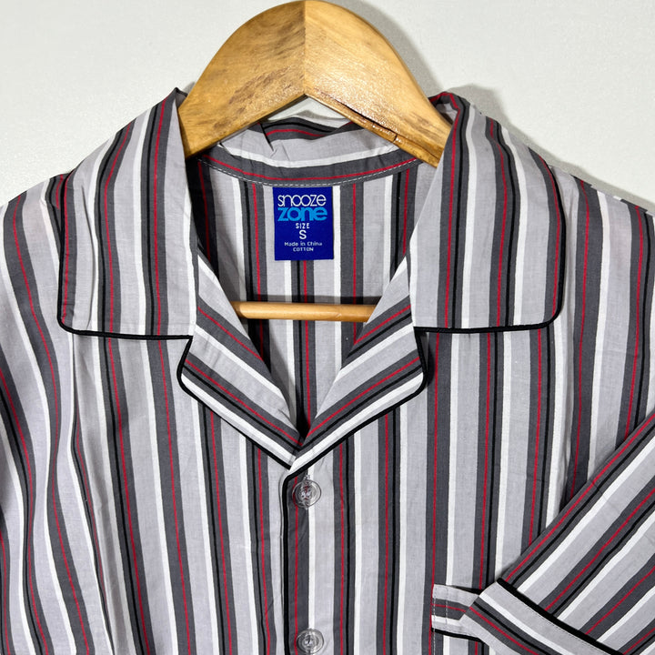 SNOOZE ZONE COTTON SHIRT SHORT NIGHT SUIT