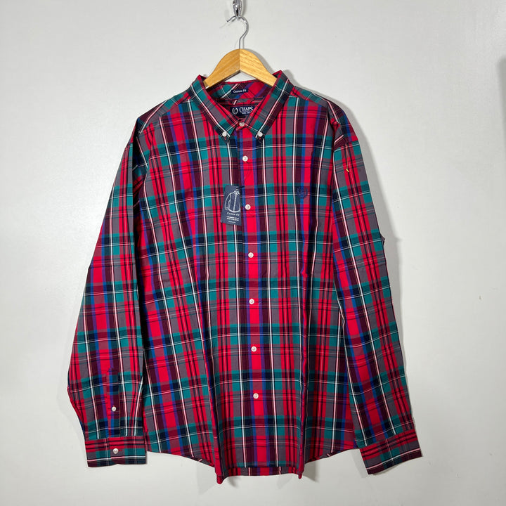 CHAPS BUTTON DOWN CASUAL COTTON SHIRT BRAND NEW