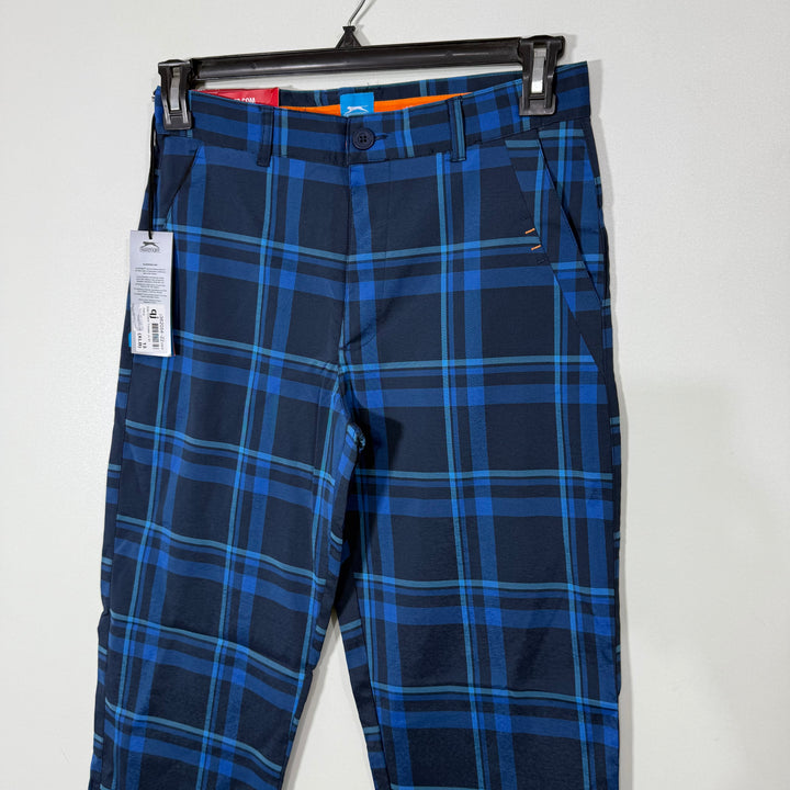SLAZENGER SLIM FIT CHECKERED PERFORMANCE PANT BRAND NEW