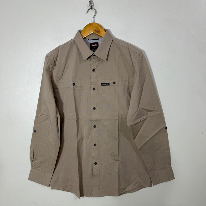 WRANGLER REGULAR FIT DOUBLE POCKETS PERFORMANCE SHIRT WITH STRETCH