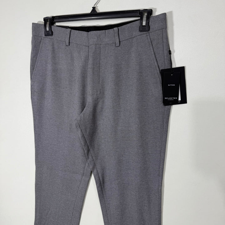 SELECTED HOME SKINNY FIT DRESS PANT BRAND NEW GREY COLOUR WITH FOUR WAY STRETCH