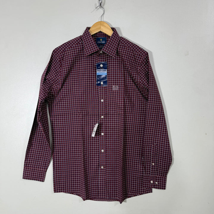 STAFFORED SEMI FORMAL CHECKERED SHIRT BRAND NEW WITH STRETCH