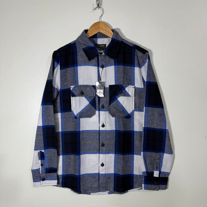 PRIMARK REGULAR FIT DOUBLE POCKETS FLANNEL SHIRT BRAND NEW