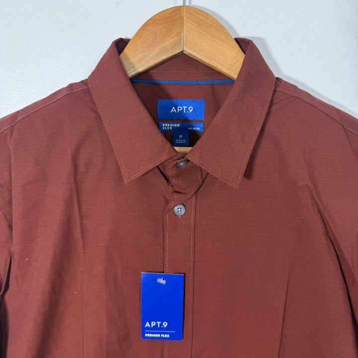 APT.9 NO IRON PREMIER FLEX COTTON SHIRT BRAND NEW WITH STRETCH