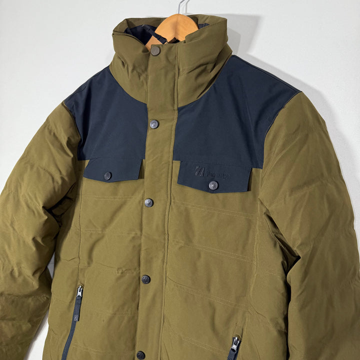 THE EDGE PUFFER JACKET GREEN COLOUR