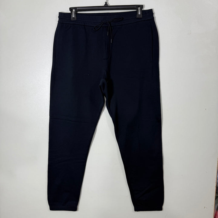 EMPORIO ARMANI FLEECE TROUSER BACK ZIP POCKETS BLUE COLOUR
