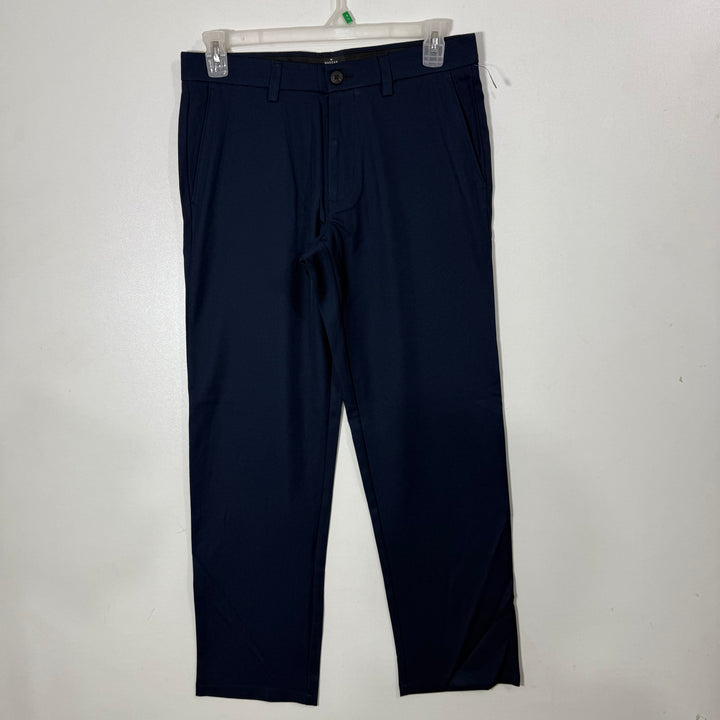 HAGGAR STRAIGHT FIT SUPER FLEX WAISTBAND PERFORMANCE DRESS PANT BRAND NEW BLUE COLOUR WITH STRETCH