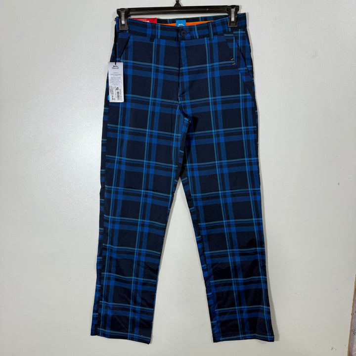 SLAZENGER SLIM FIT CHECKERED PERFORMANCE PANT BRAND NEW