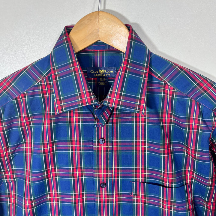 CLUB ROOM REGULAR FIT CHECKERED SHIRT