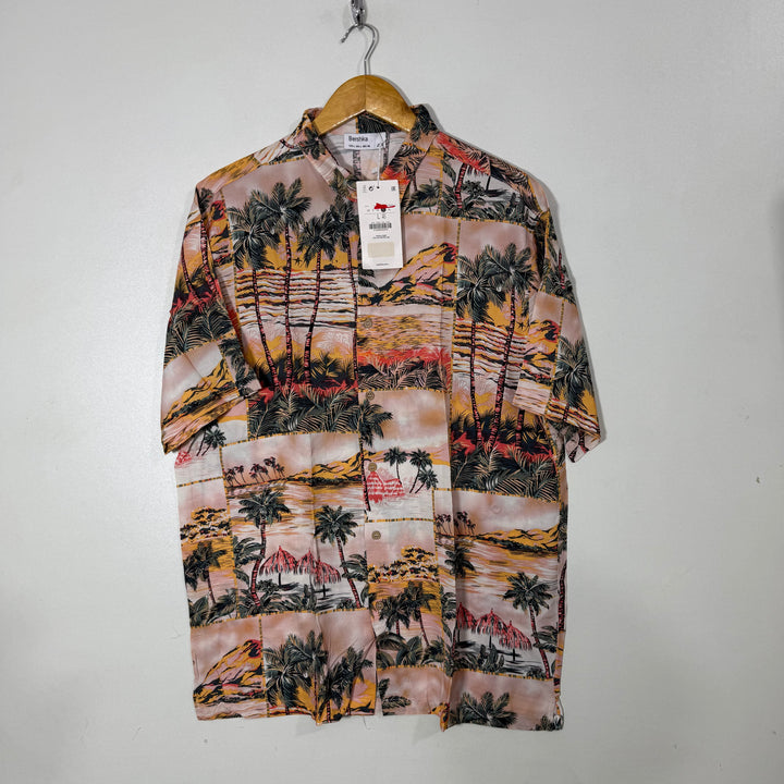 BERSHKA HALF SLEEVES HAWAI SHIRT BRAND NEW