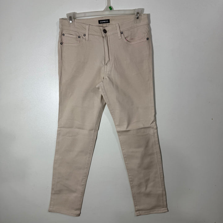EXPRESS SLIM STRAIGHT DENIM PANT WITH STRETCH