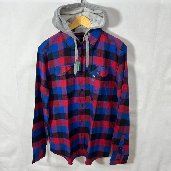 DJAB FLANNEL SHIRT BRAND NEW WITH DETACHABLE HOOD