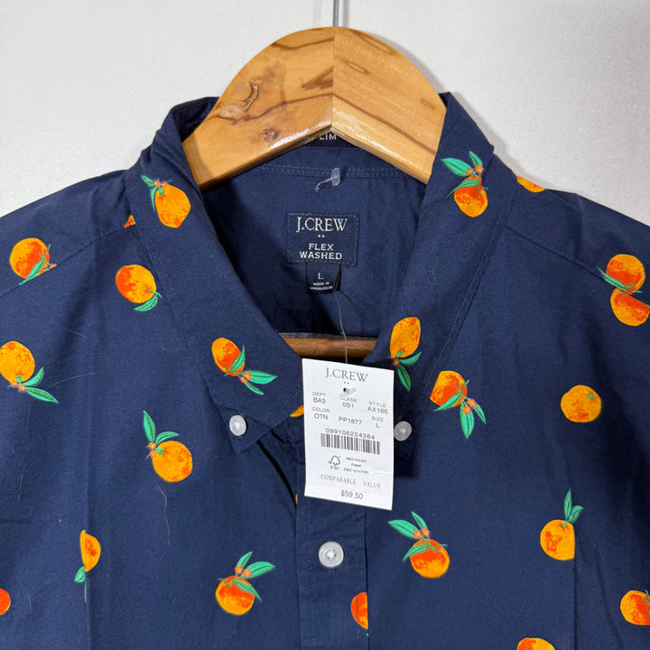 J CREW SLIM FIT BUTTON DOWN HALF SLEEVES SHIRT BRAND NEW
