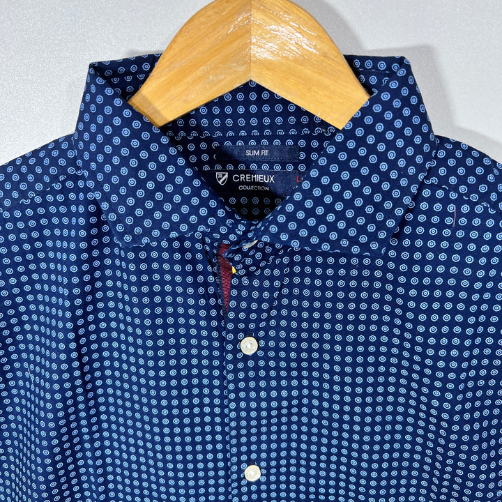 CREMIEUX PRINTED COTTON SHIRT