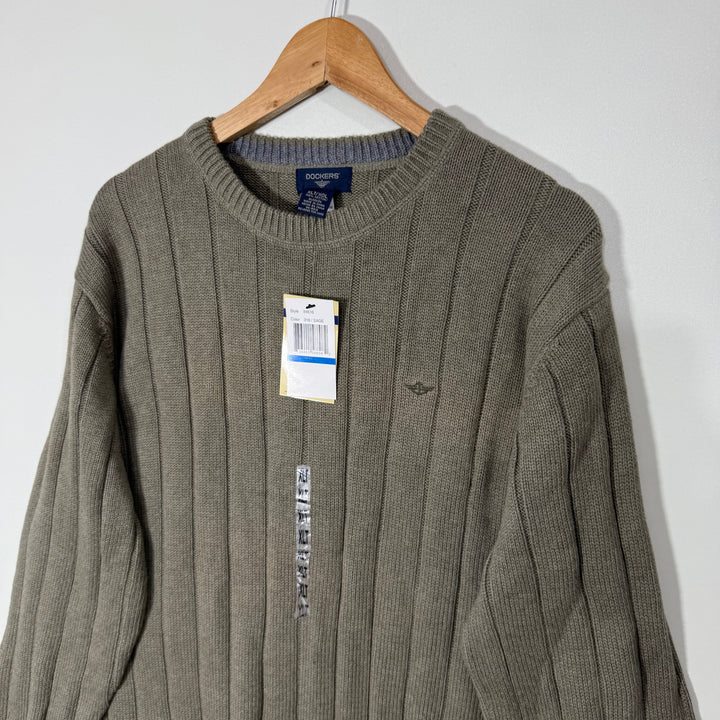 DOCKERS KNITWEAR COTTON SWEATER BRAND NEW GREEN COLOUR