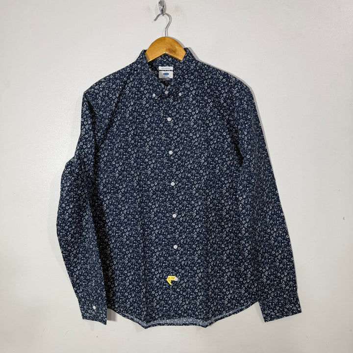 OLD NAVY BUTTON DOWN PRINTED COTTON SHIRT