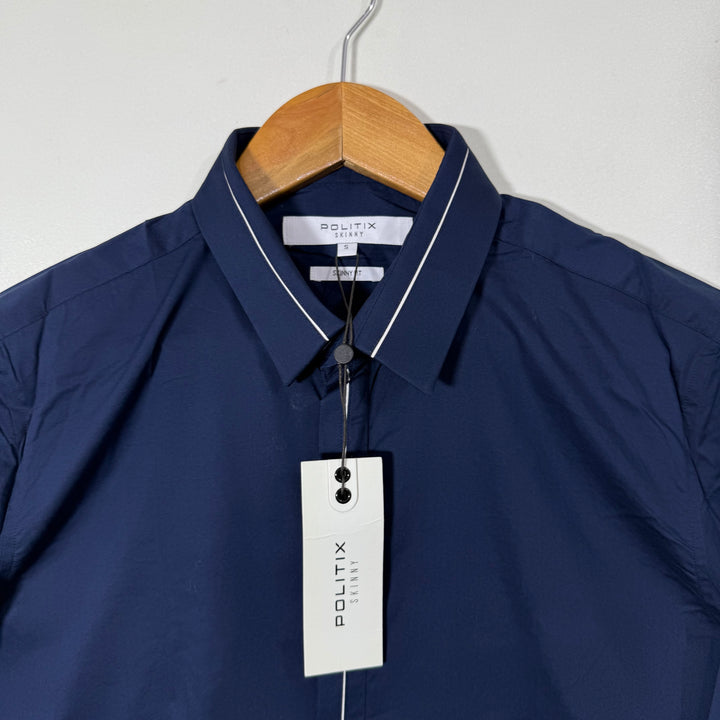 POLITIX SKINNY FIT COTTON SHIRT BRAND NEW WITH STRETCH