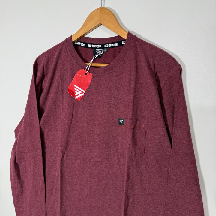 RED TORPEDO LONG SLEEVES COTTON TSHIRT BRAND NEW