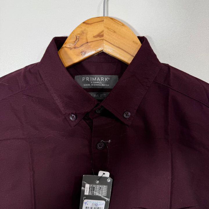 PRIMARK SLIM FIT  BUTTON DOWN OXFORD COTTON SHIRT BRAND NEW