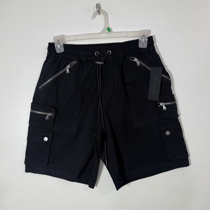 SAINT MORTA EIGHT POCKETS CARGO SHORT BRAND NEW BLACK COLOUR