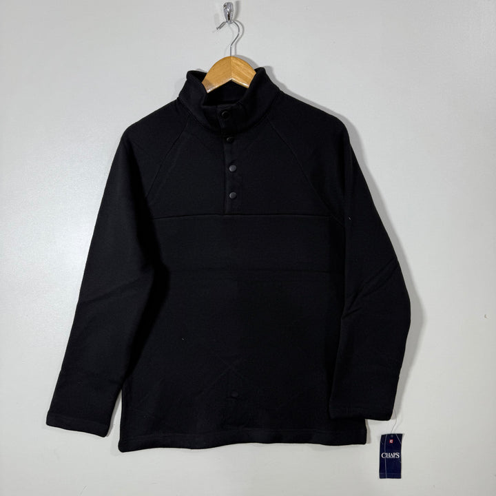 CHAPS 4 BUTTON FLEECE PULLOVER BRAND NEW