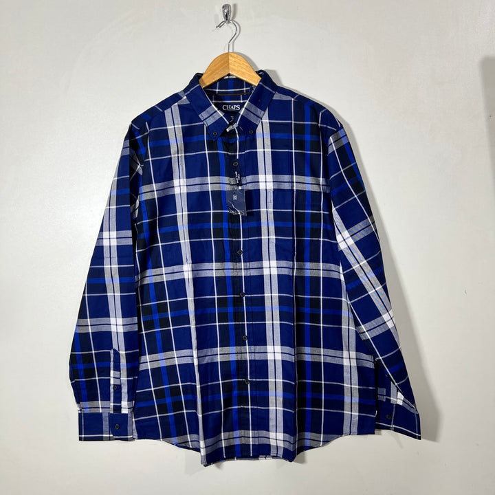 CHAPS BUTTON DOWN CASUAL COTTON SHIRT