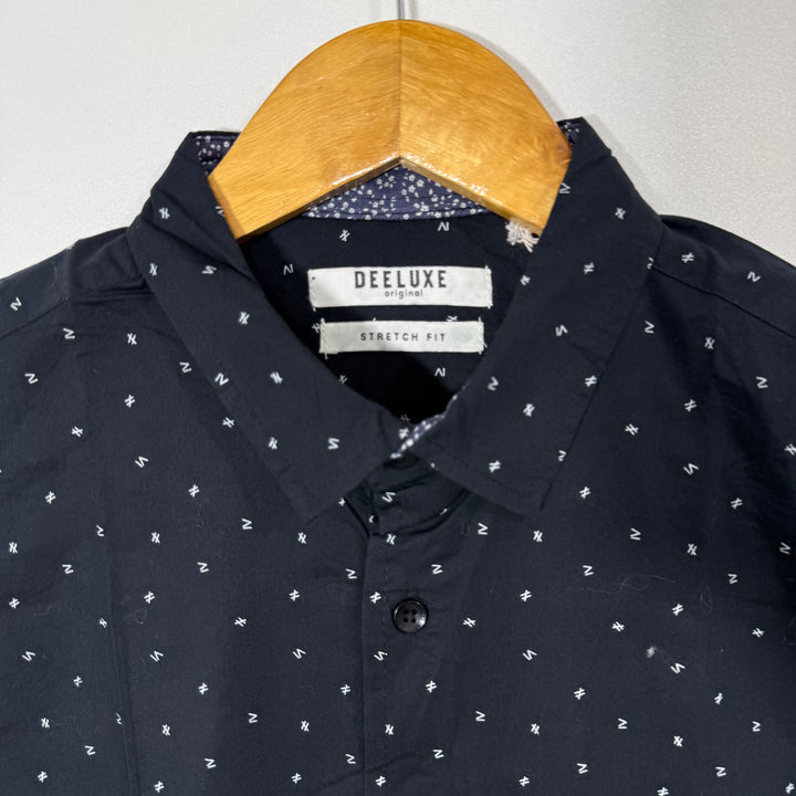 DEELUXE PRINTED COTTON SHIRT BRAND NEW WITH STRETCH