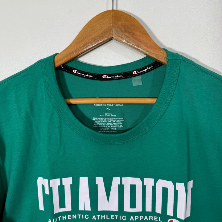 CHAMPION COTTON TSHIRT GREEN COLOUR