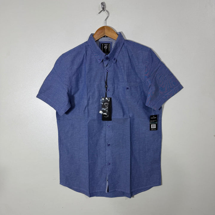 FRIED BUTTON DOWN HALF SLEEVES COTTON SHIRT BRAND NEW WITH STRETCH