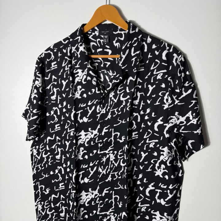 NEW LOOK CUBAN COLLAR PRINTED HALF SLEEVES HAWAI SHIRT