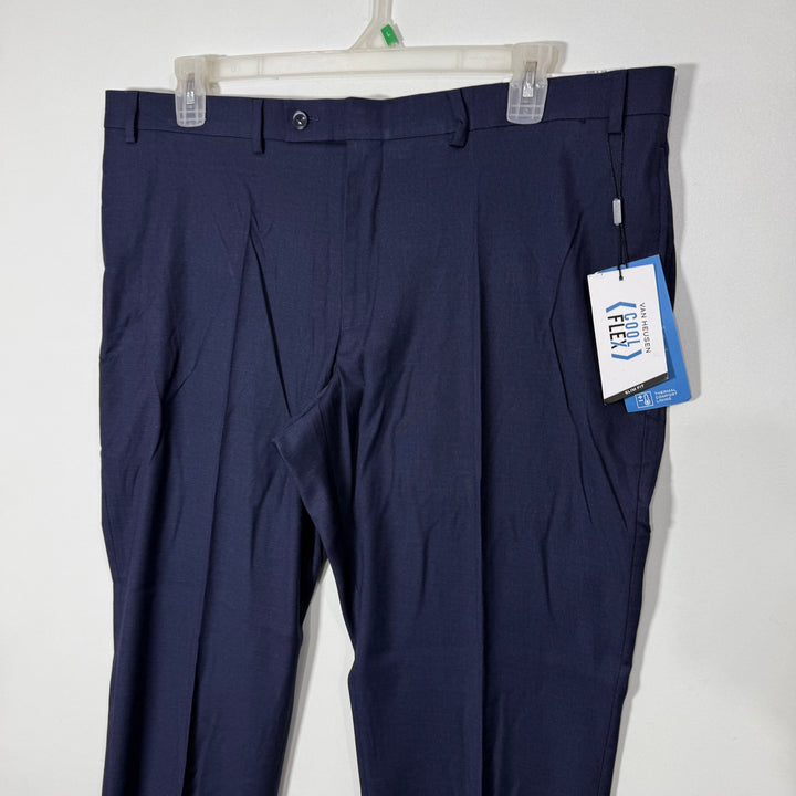 VAN HEUSEN SLIM FIT COOL FLEX DRESS PANT BRAND NEW WITH STRETCH BLUE COLOUR