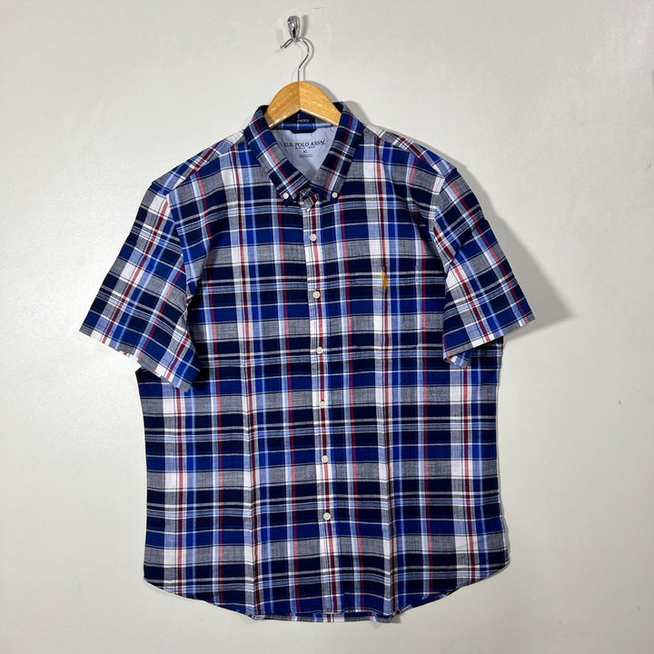 US POLO ASSN BUTTON DOWN HALF SLEEVES SHIRT