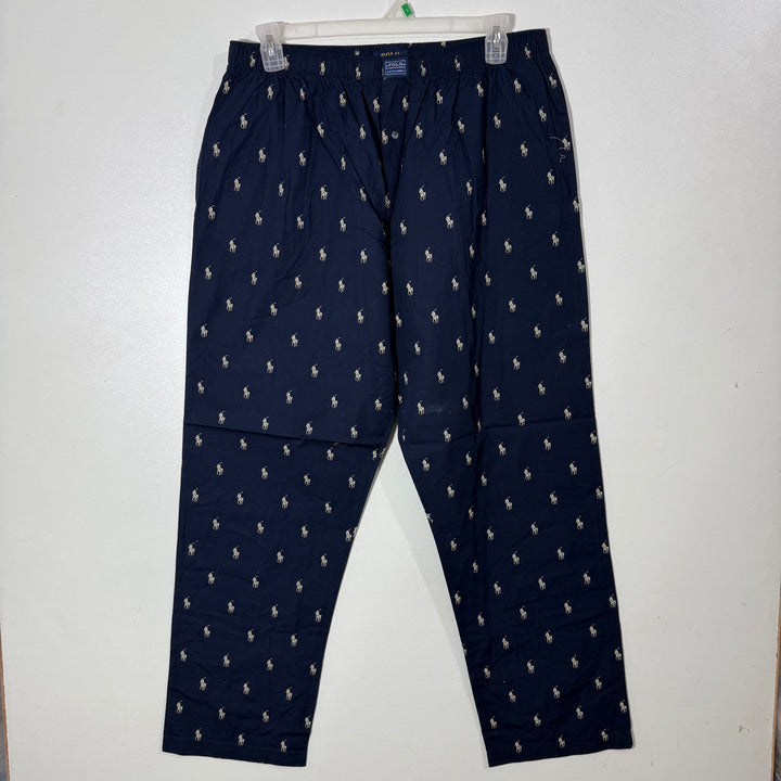RALPH LAUREN POLO LOUNGEWEAR COTTON TROUSER BLUE COLOUR