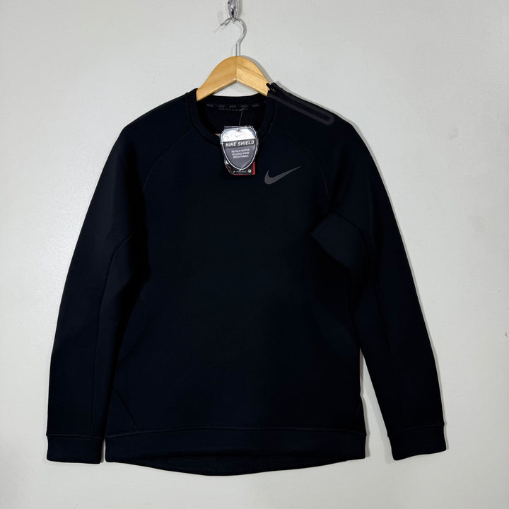 NIKE THERMA FIT SWEATSHIRT BRAND NEW INNER FLEECE BLACK COLOUR WITH STRETCH