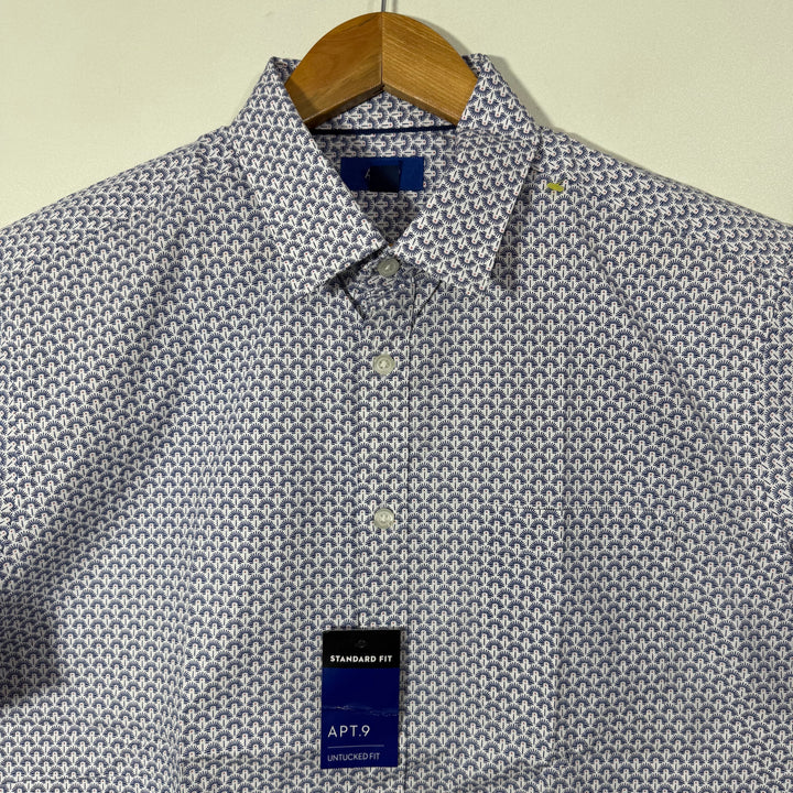 APT.9 STANDARD FIT HALF SLEEVES COTTON SHIRT BRAND NEW WITH STRETCH