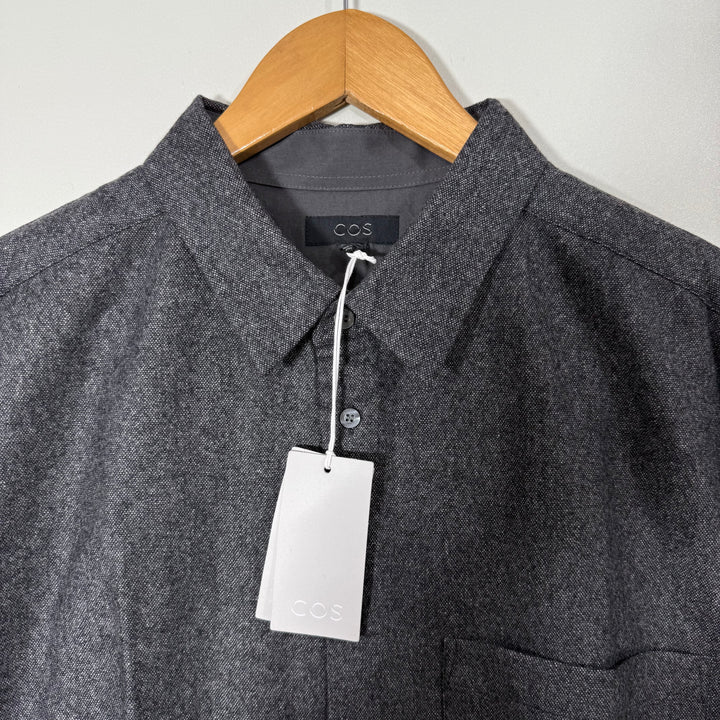 COS FLANNEL COTTON SHIRT BRAND NEW GREY COLOUR