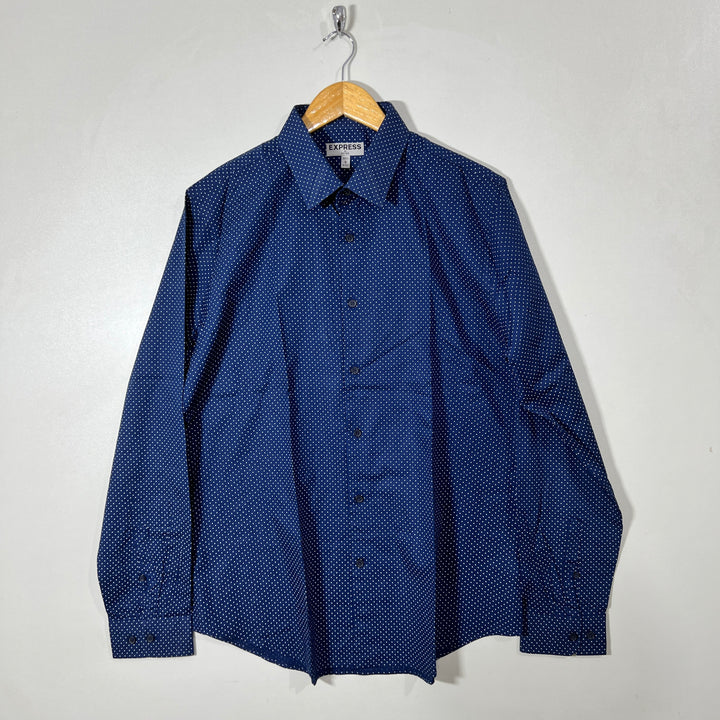 EXPRESS FITTED CASUAL COTTON SHIRT