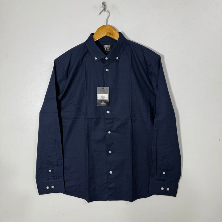 UNDER 5 ‘10 EASY CARE BUTTON DOWN OXFORD FLCOTTON SHIRT BRA NEW BLUE COLOUR