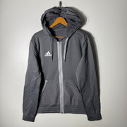 ADIDAS SPORT JACKET INNER FLEECE WITH HOOD GREY COLOUR