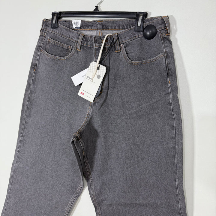 LEVIS SUPER BAGGY FIT DENIM PANT BRAND NEW GREY COLOUR WITHOUT STRETCH