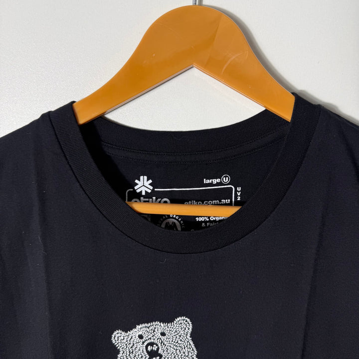 ETIKO COTTON TSHIRT BLACK COLOUR